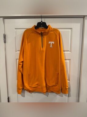 Colosseum Men’s Tennessee Volunteer 1/4 Zip Orange Pullover Size XXL